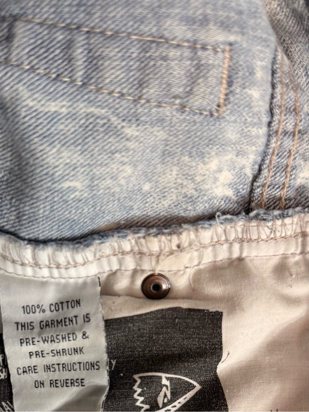 Rusty Distressed Light Blue Jean Shorts - Picture 9 of 16